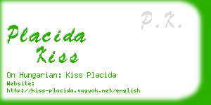 placida kiss business card